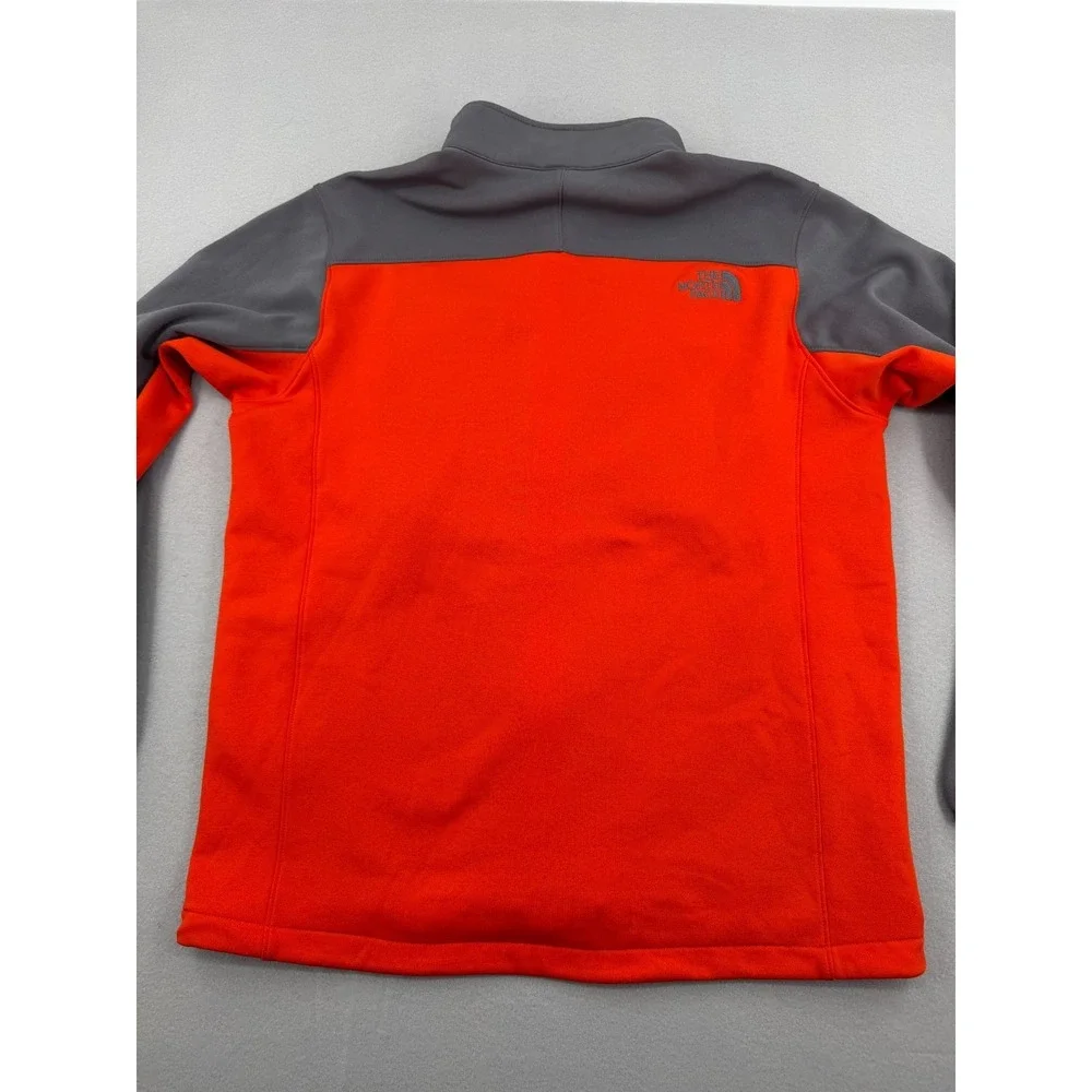 The North Face Softshell Full Zip Jacket Mens L Orange Gorpcore Windwall Hiking